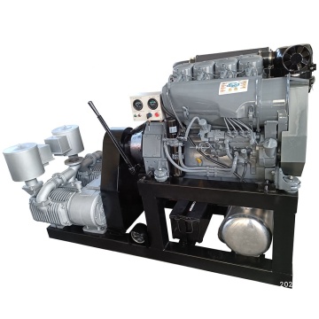 Cement Compressor 14m³/min with Deutz Air-Cooled Diesel Engine for Bulk Powder Unloading