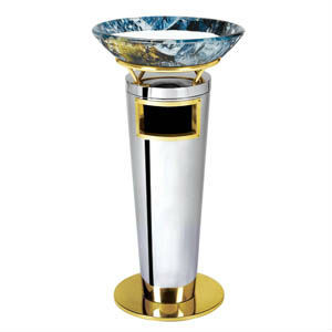 Titanium Lobby Ash-Bin /Ashtray Bin #Lobby Supplies