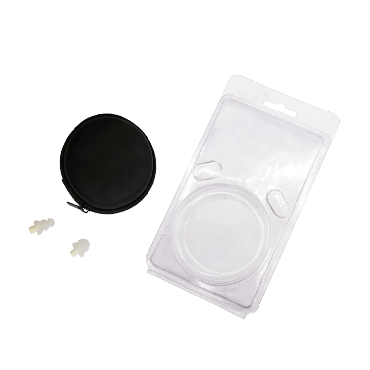 Custom earplug plastic blister clamshell packaging