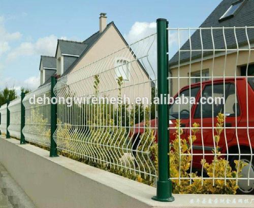 Security Pvc Coated Fence / Backyard Decorative Fencing / Pvc coating Bending Fence
