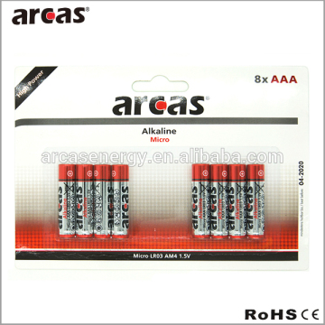 8+2 package LR03 AAA alkaline battery