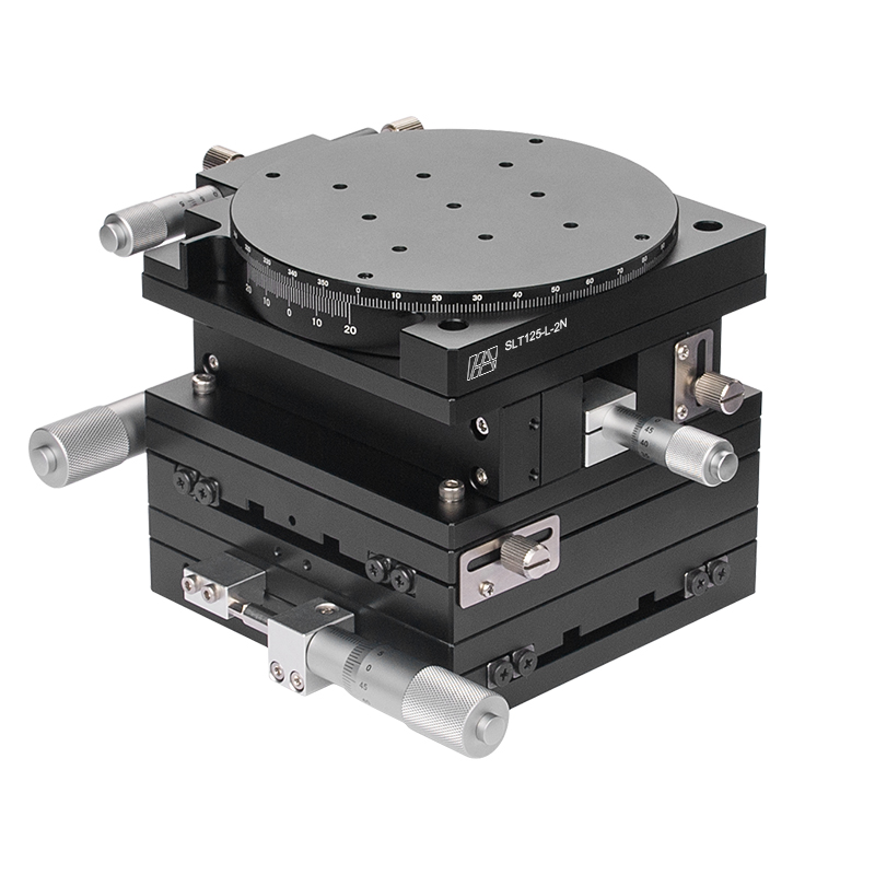 Vysoce přesný ruční víceosý stolek z hliníkové slitiny 125 mm