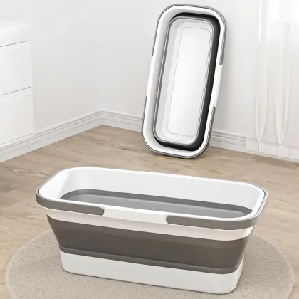 2024's Latest Collapsible TPR Multi-functional Cleaning Bucket: A Versatile Pet Bathing and Household Cleaning Tool in Small Size