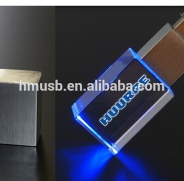 8GB Cheap Custom Logo Engraved Business Gift Crystal Glass USB Flash Drive