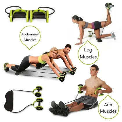 Rope Abdominal Wheel Muscle Training Wheel Revoflex Xtreme