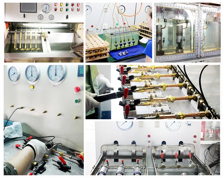 Production view about testing of 7/8'' ODF MSV-1079/7 solenoid valve AC/DC