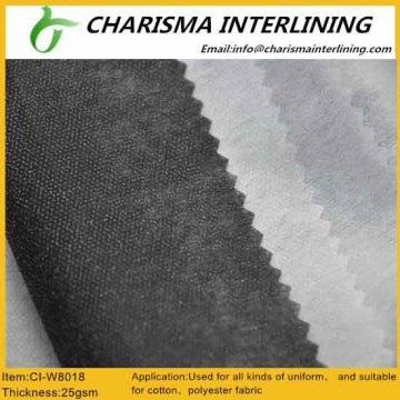 100%dacron non woven fusible interlining for garment W8018