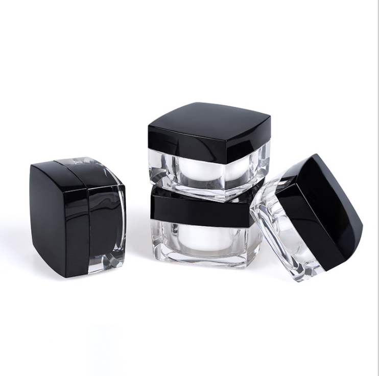 5g 15g Square Acrylic Cosmetic Skincare Cream Jar