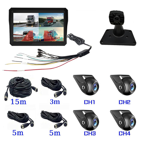 10.1 inch 4 channel vehicle security system BSD