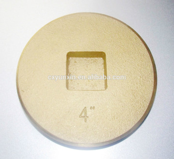 Brass Countersunk Square Head Plug 4"