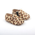 Scarpe casual da bambino in vera pelle leopardata