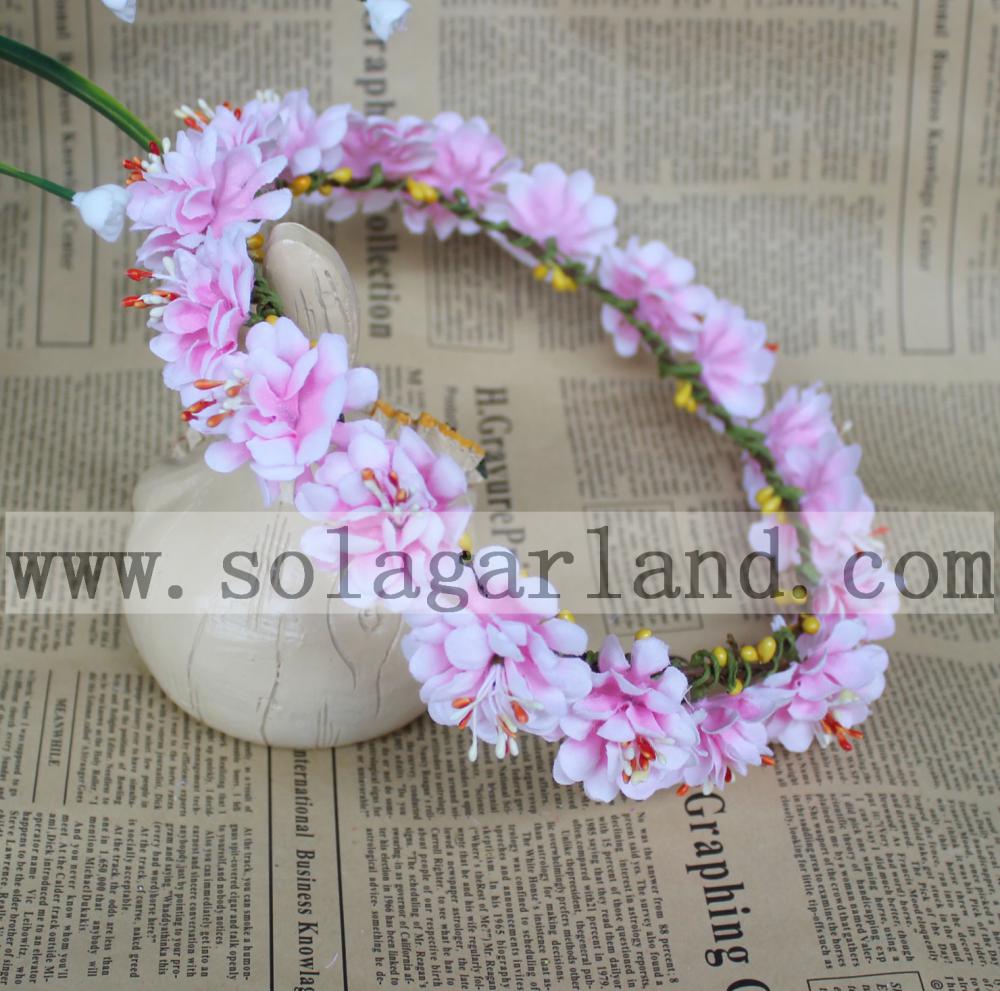 Fashion artificial flower wedding hair wreath