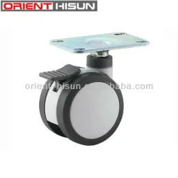 TPR 4 inch swivel Medical Caster wheel with brake