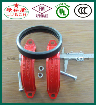 ASTM A536 65-45-12 FM UL ULC ductile iron pipe fittings flexible shaft coupling