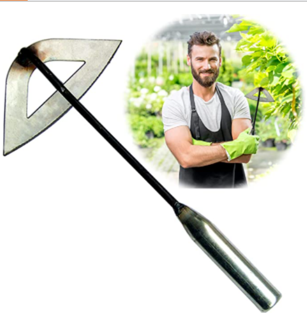 New product Garden Tool Hand Shovel Weed Puller Small Hollow Triangle Hoe Garden Weeding