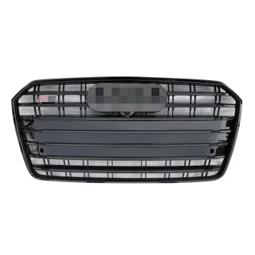 Gray or Black ABS A7 S7 Style Honeycomb Mesh Front Grille for Audi A7/S7 2016-2018
