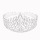 3.5''Fashion Silver Plated Baroque Crown Tiaras