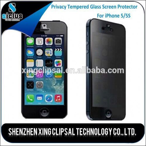 9h No Bubble Anti Shock anti-glare privacy Screen Film,Tempered Glass Screen Protector For iPhone 5 /5s