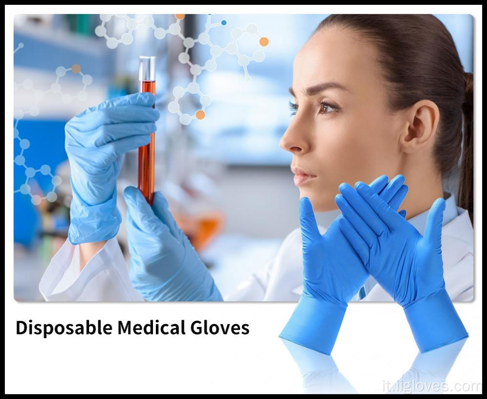 Guanti medici usa e getta per medicina