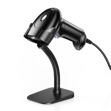 USB Wired 2D/1D Barcode Scanner with Stand for PC POS and EU Medical Applications