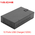 10-Port USB Charger 120W Power