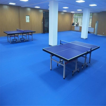 blue color flooring for indoor table tennis court