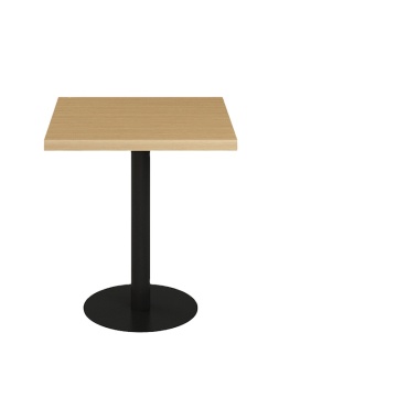 High Quality Coffee Furniture: Square Top Metal Round Base Restaurant Wooden Dining Tables (SP-RT004)