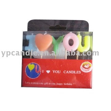 Birthday candle/Party candle/I love you candle/Letter candle