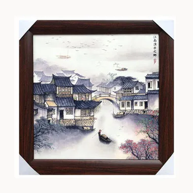 Customized Chinese Hand-Painted Porcelain Wall Paintings for Bedroom - Jingdezhen Ceramic Wholesale