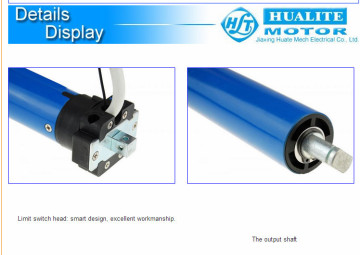 AC nice hualite tubular motor 35mm roller shutter blinds awning remote