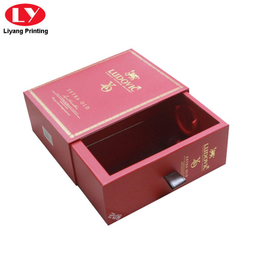 Custom Drawer Small Cardboard Red Gift Boxes