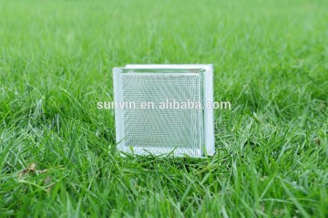 Best price 190*190*80mm Colored and clear glass block brick