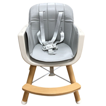 Chaise haute pour bébé avec repose-pieds réglable et plateau