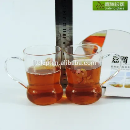 Hand blown simple single shot glass liqueur glass cup