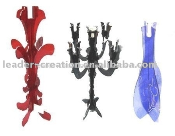 Plastic candle holder