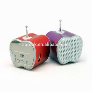 Apple shaped mini led music speaker