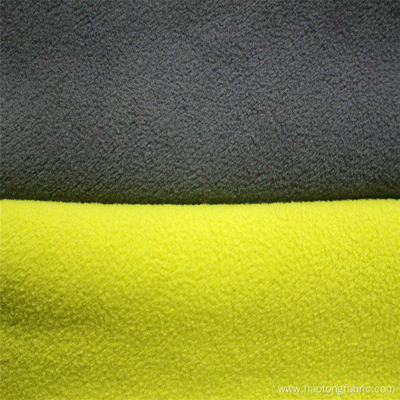 Two-Tone Brushed Polyester Composite Polar Fleece Fabric