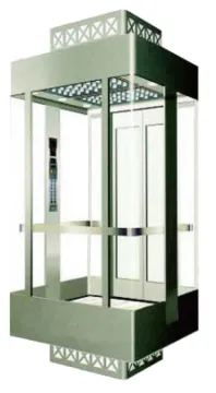 Square type glass panoramic lift