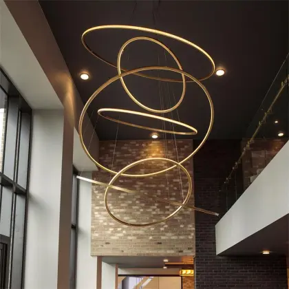 Luxury Customized Italian Modern Wooden Chandelier Lighting