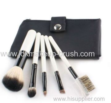 Cosmetic High Quality 5pcs Makeup Brush Kit With White Handle 