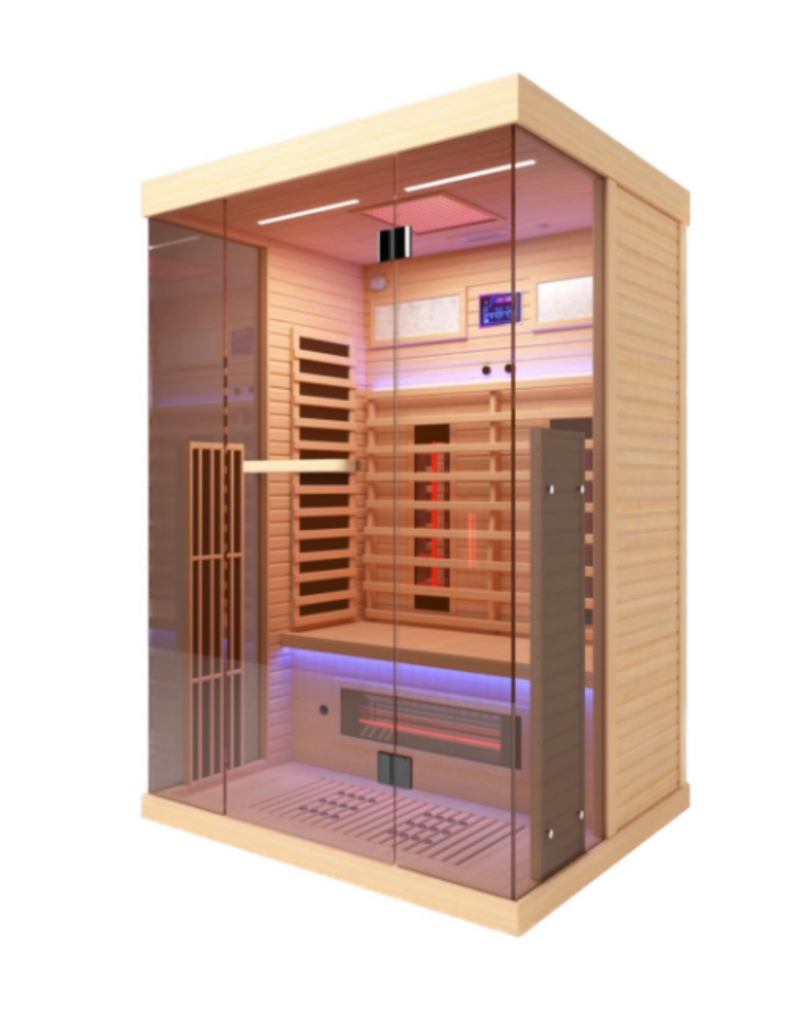 Canadian Hemlock Two Person Infrared Sauna
