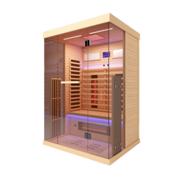 Canadian Hemlock Two Person Infrared Sauna