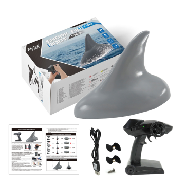 Flytec V302 2.4Ghz Radio Control Shark Boat Simulation Toy with Electric Motor