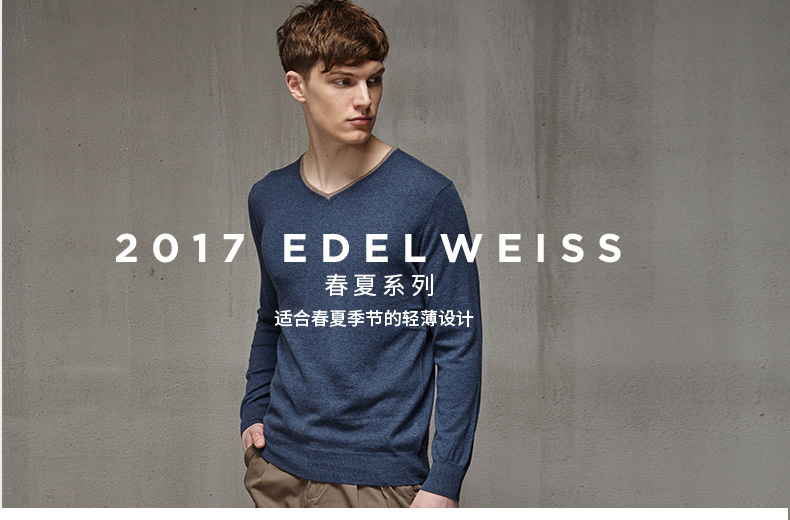 Men's cashmere spring pullover