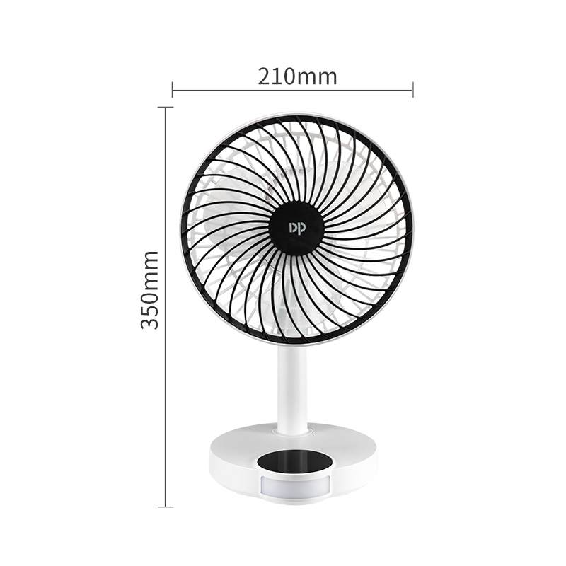 Desktop Portable 2400mAh Lithium Battery Rechargeable Fan