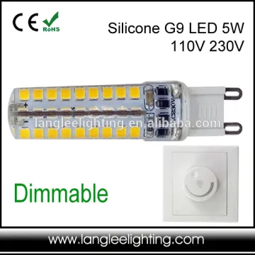 Silica 5W Dimmable G9 LED Bulbs 72SMD 2835 230VAC