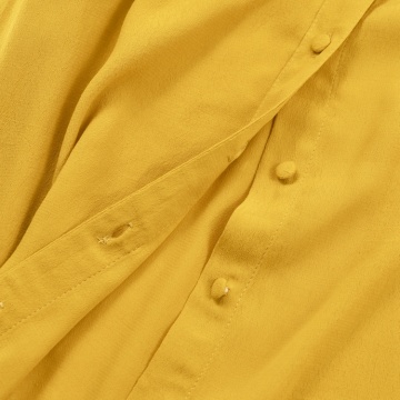 Bluse benutzerdefinierte lange Arbeit High Neck lässig Rüschen Damen Tops Vintage elegante Bluse für Frau