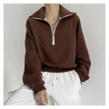 Oversized Half Zip Sweatshirts