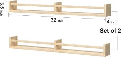 Modern Wooden Open Shelf Bookcase