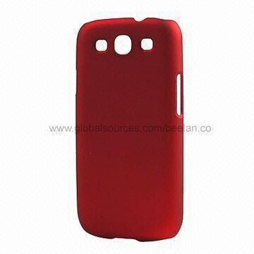 Plastic Case for Samsung Galaxy S3/i9300, with Rubberized Surface